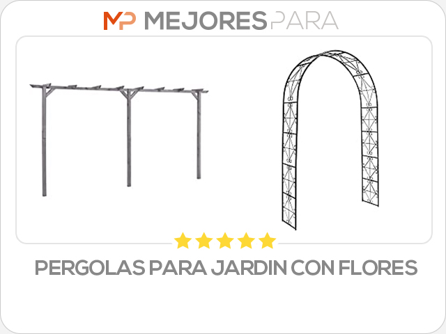 pergolas para jardin con flores