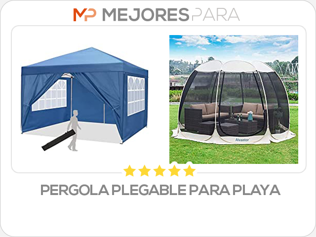 pergola plegable para playa