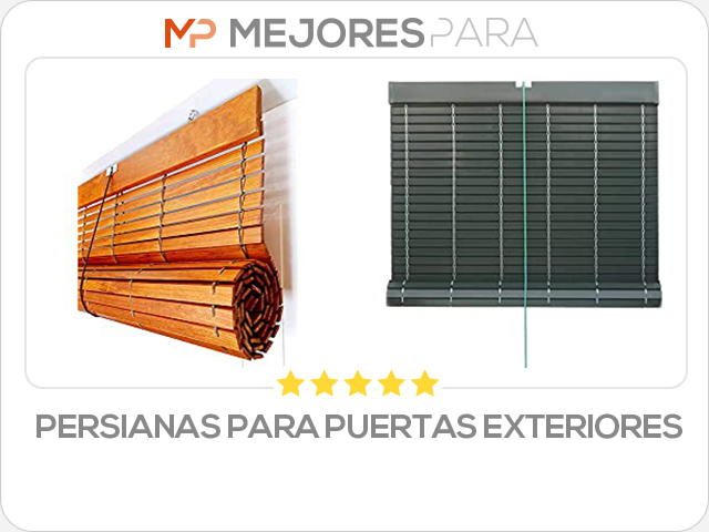 persianas para puertas exteriores