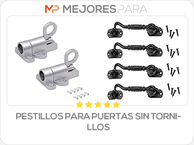 pestillos para puertas sin tornillos