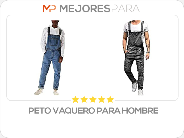 peto vaquero para hombre