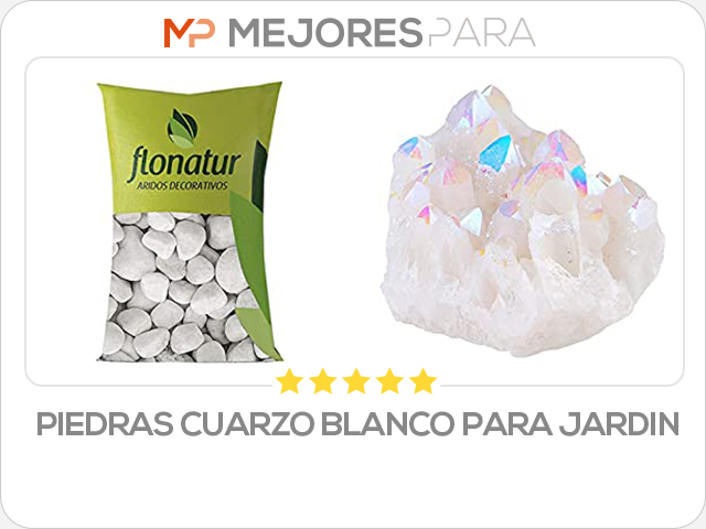 piedras cuarzo blanco para jardin