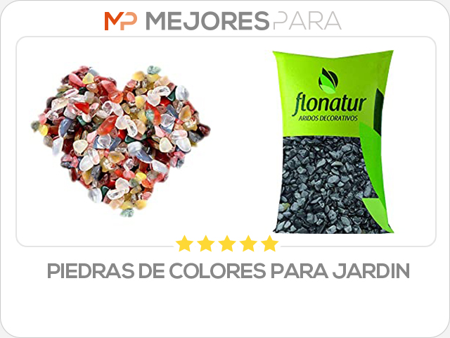 piedras de colores para jardin