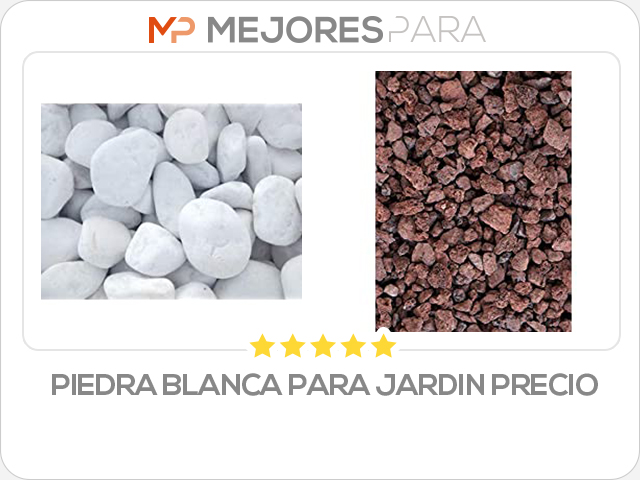 piedra blanca para jardin precio