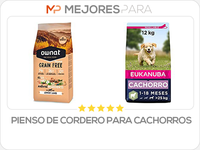 pienso de cordero para cachorros