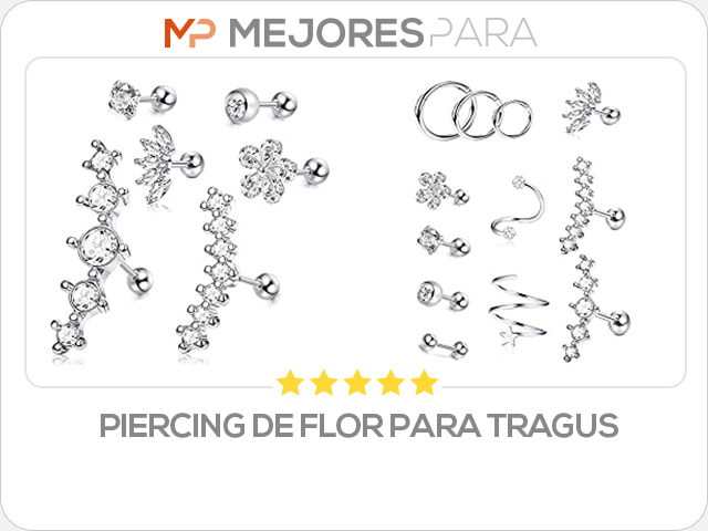 piercing de flor para tragus