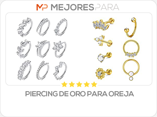 piercing de oro para oreja