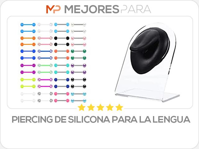 piercing de silicona para la lengua