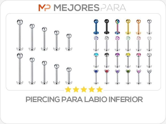 piercing para labio inferior