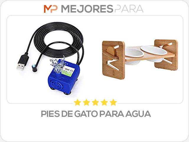 pies de gato para agua