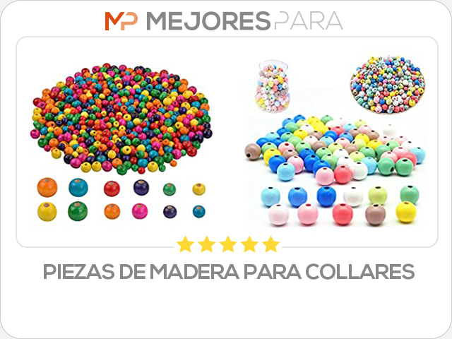 piezas de madera para collares