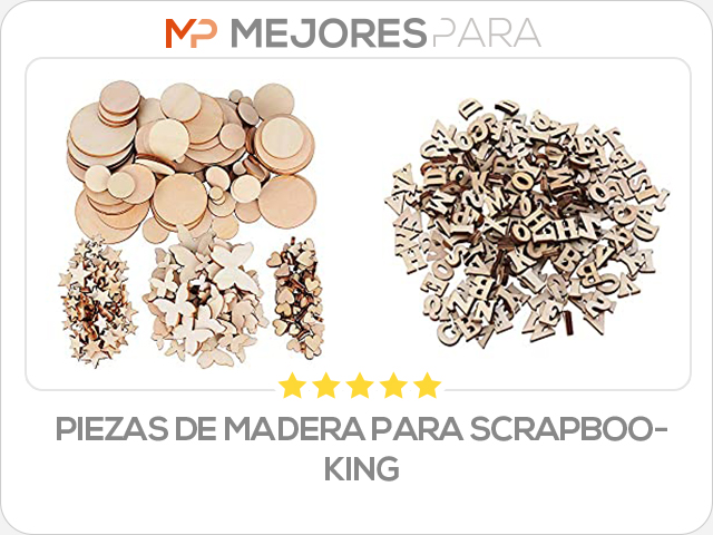 piezas de madera para scrapbooking