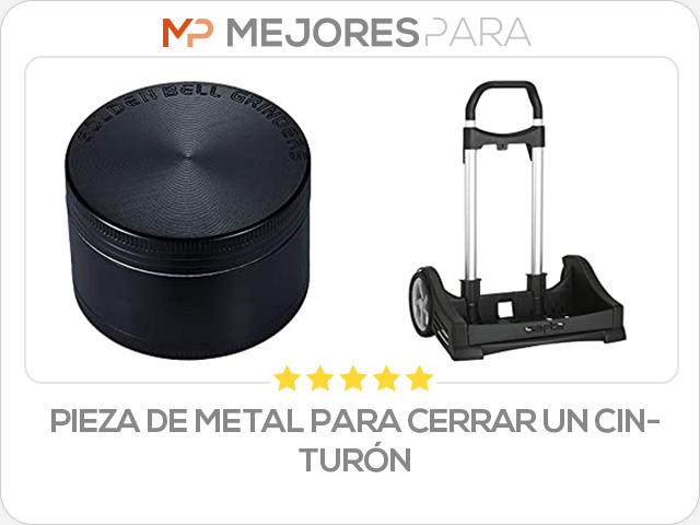 pieza de metal para cerrar un cinturón