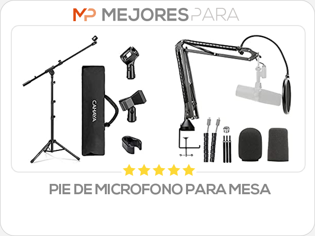 pie de microfono para mesa