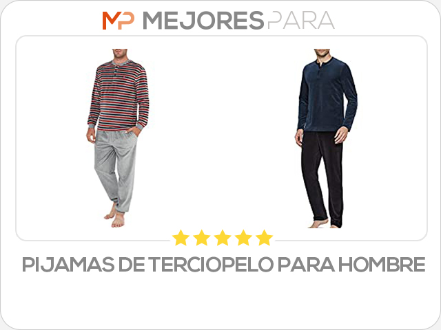 pijamas de terciopelo para hombre