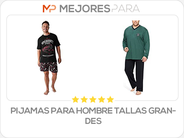 pijamas para hombre tallas grandes