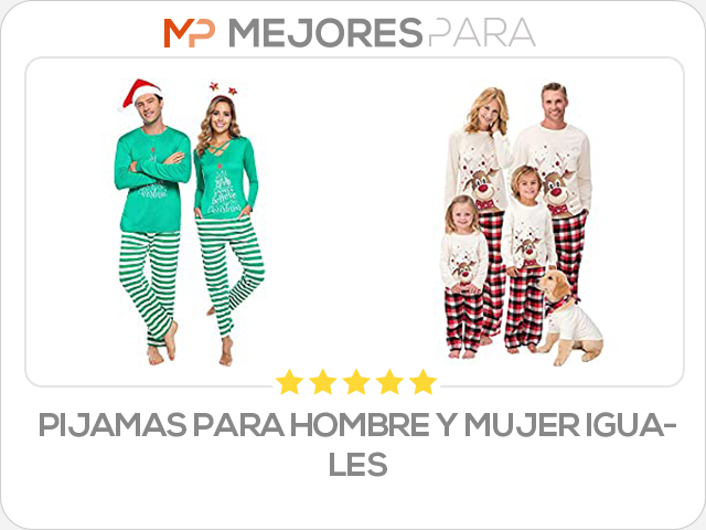 pijamas para hombre y mujer iguales