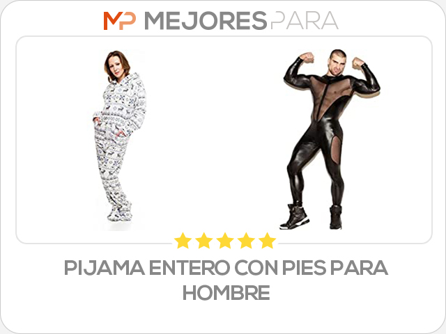 pijama entero con pies para hombre