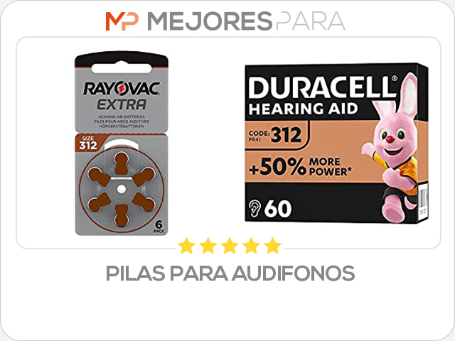 pilas para audifonos