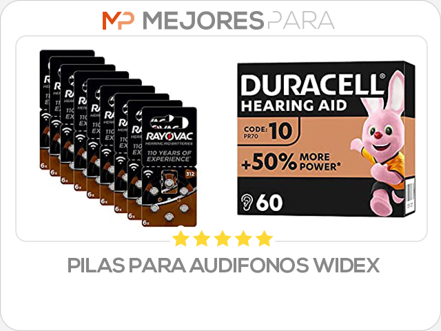 pilas para audifonos widex