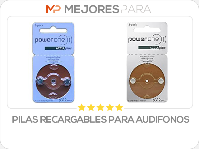 pilas recargables para audifonos