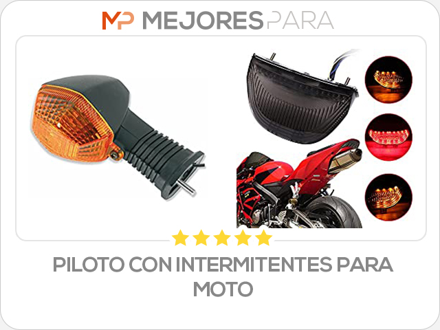 PILOTO CON intermitentes para moto