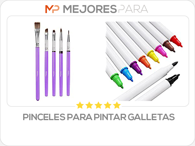 pinceles para pintar galletas