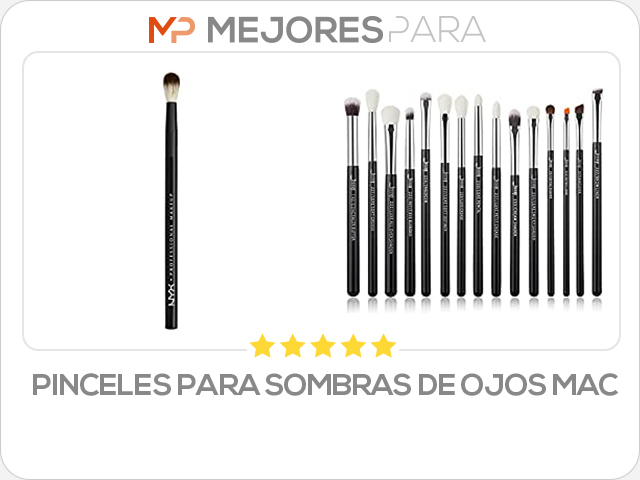 pinceles para sombras de ojos mac