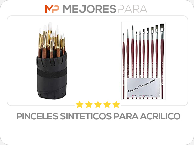 pinceles sinteticos para acrilico