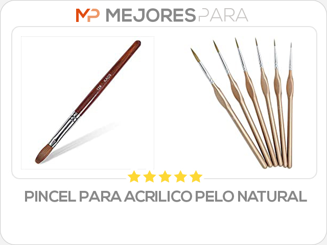 pincel para acrilico pelo natural