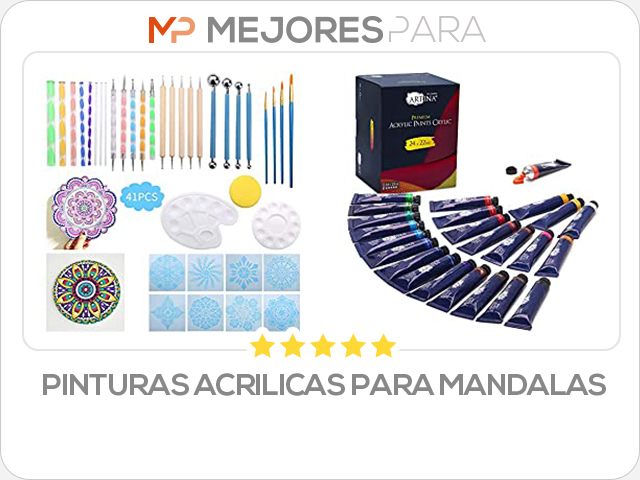 pinturas acrilicas para mandalas