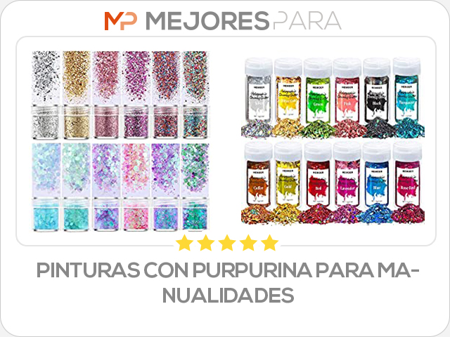 pinturas con purpurina para manualidades