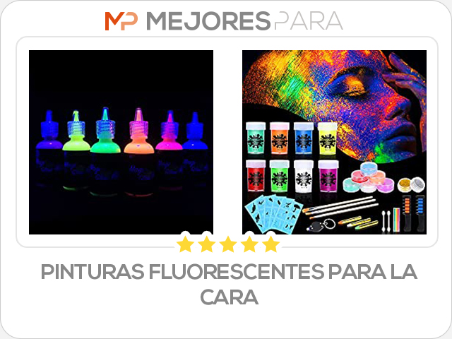 pinturas fluorescentes para la cara