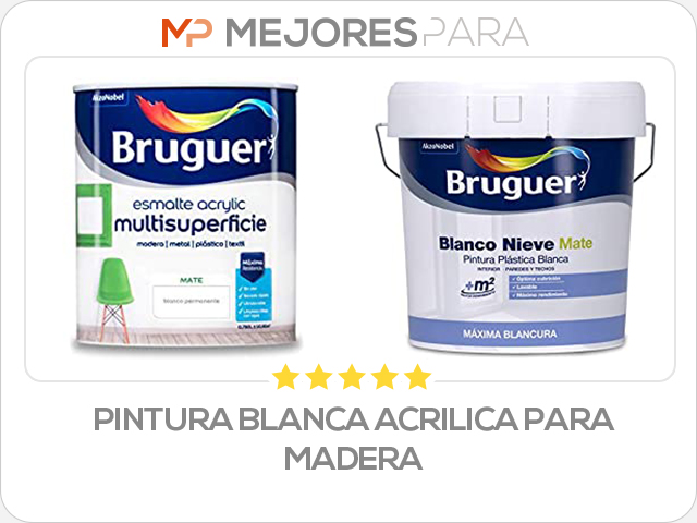 pintura blanca acrilica para madera