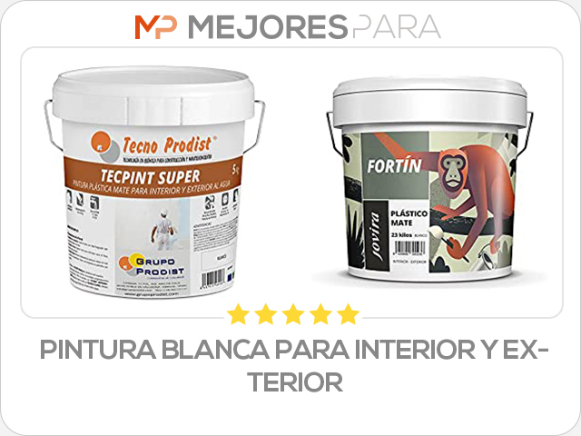 pintura blanca para interior y exterior