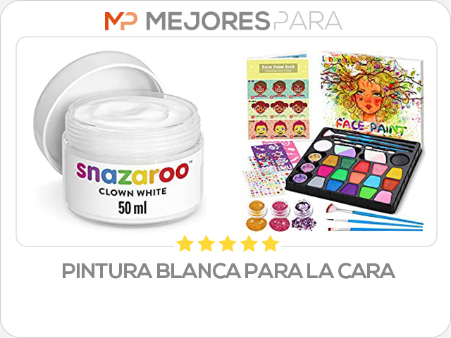 pintura blanca para la cara