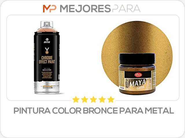 pintura color bronce para metal