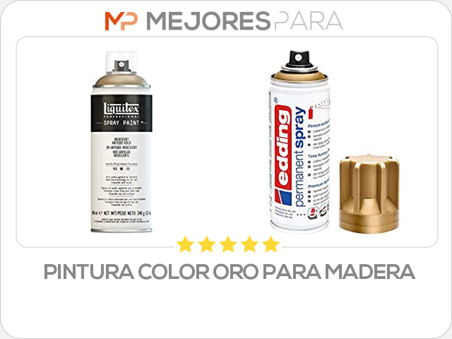 pintura color oro para madera