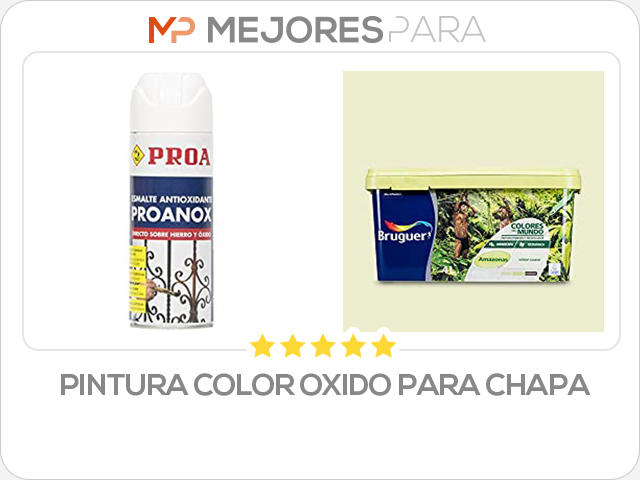 pintura color oxido para chapa