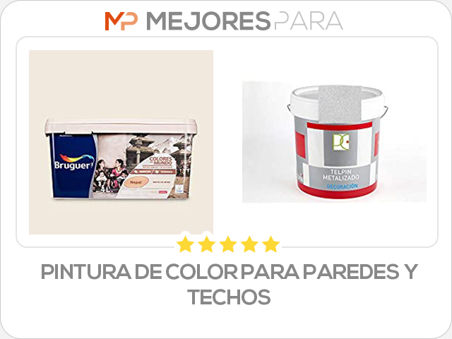 pintura de color para paredes y techos