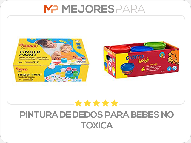 pintura de dedos para bebes no toxica