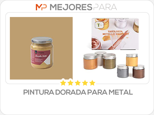 pintura dorada para metal