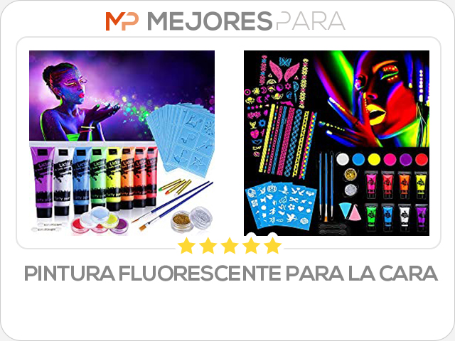 pintura fluorescente para la cara