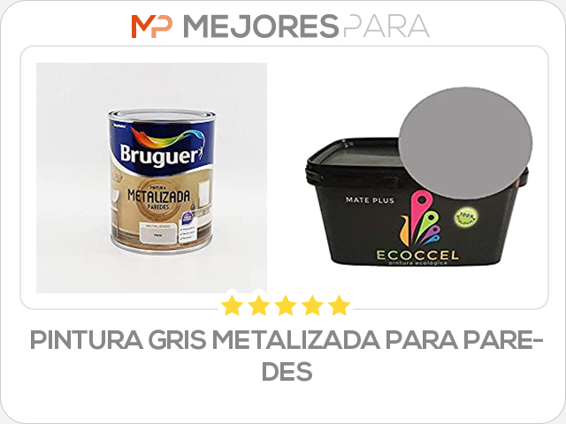 pintura gris metalizada para paredes