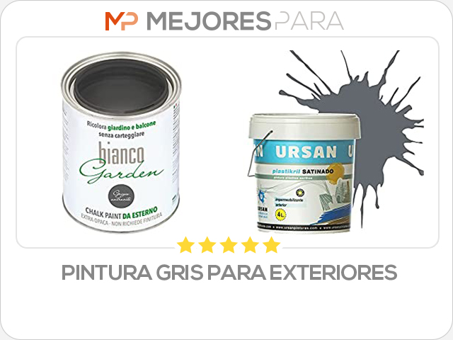 pintura gris para exteriores