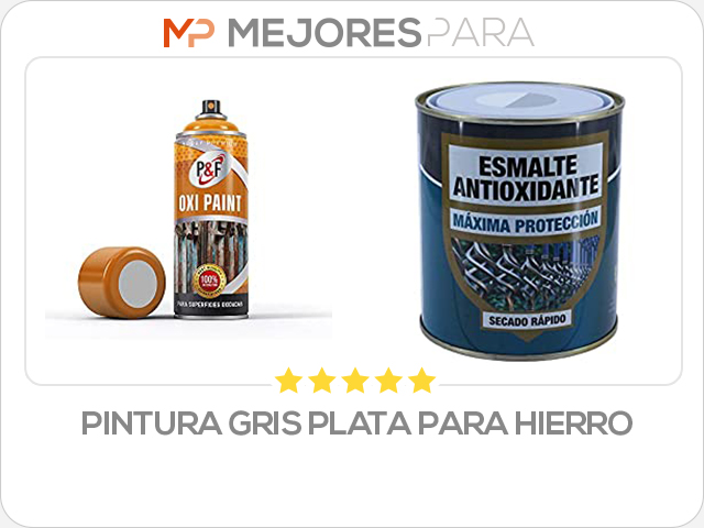 pintura gris plata para hierro