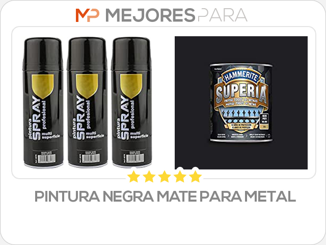 pintura negra mate para metal