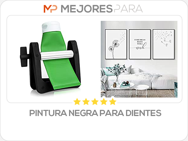 pintura negra para dientes