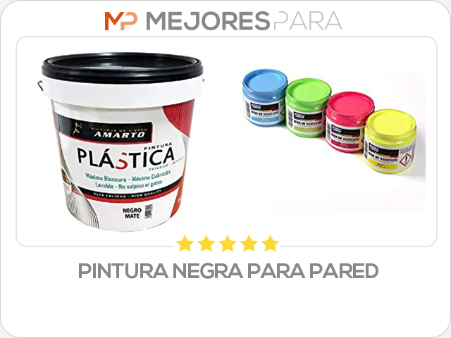 pintura negra para pared