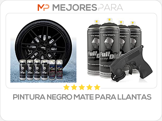 pintura negro mate para llantas